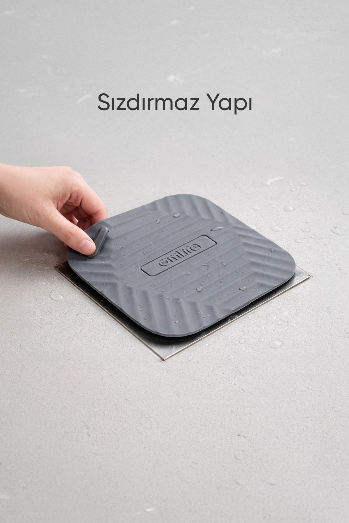 Kare Silikon Gider Kapağı | Koku Önleyici Zemin ve Lavabo Aksesuarı