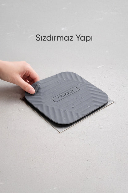 Kare Silikon Gider Kapağı | Koku Önleyici Zemin ve Lavabo Aksesuarı